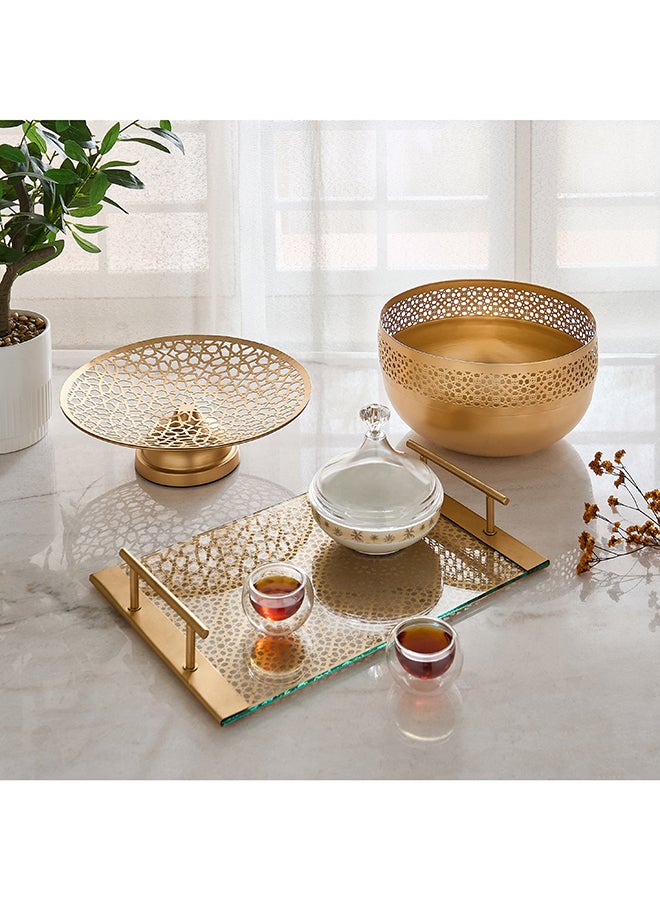 Home Box Aurum Decorative Cutwork Tray for Home - Image 4